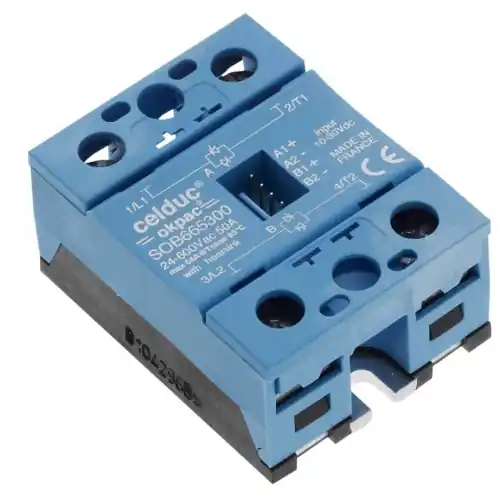 Schnäppchen Halbleiterrelais, 10-30 VDC, nullspannungsschaltend, 24-600 VAC, 50 A, Schraubmontage, SOB665300