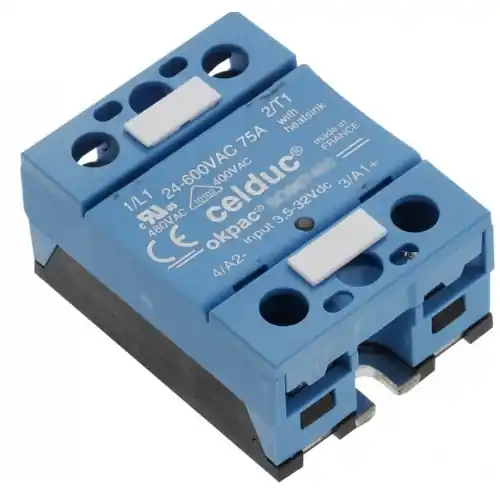 Halbleiterrelais, 6-32 VDC, nullspannungsschaltend, 40-260 VAC, 50 A, Schraubmontage, SON845040 Sale