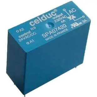 Halbleiterrelais, 12-30 VAC/VDC, DC ein/aus, 0-30 VDC, 5 A, Leiterplattenmontage, SPD07505 Online Kaufen