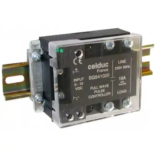 Halbleiterrelais, 0-10 VDC, 230 VAC, 34 A, DIN-Schiene, SWG50810 Begrenztes Angebot