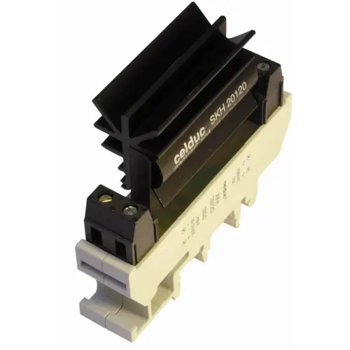 Billig Halbleiterrelais, 10-32 VDC, nullspannungsschaltend, 12-280 VAC, 10 A, DIN-Schiene, XKH20120