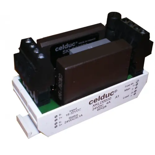 Top-Seller Halbleiterrelais, 18-32 VDC, DC ein/aus, 48 VDC, 4 A, DIN-Schiene, XKLD0020