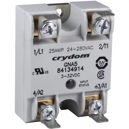 Halbleiterrelais, 280 VAC, nullspannungsschaltend, 3-32 VDC, 25 A, Leiterplattenmontage, 84134917 Saisonangebot