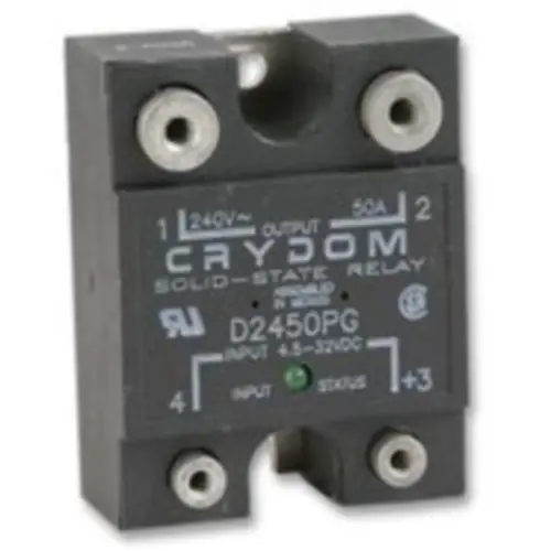 Halbleiterrelais, 24-280 VAC, nullspannungsschaltend, 3-32 VDC, 50 A, Leiterplattenmontage, D2450PG Neue Ware