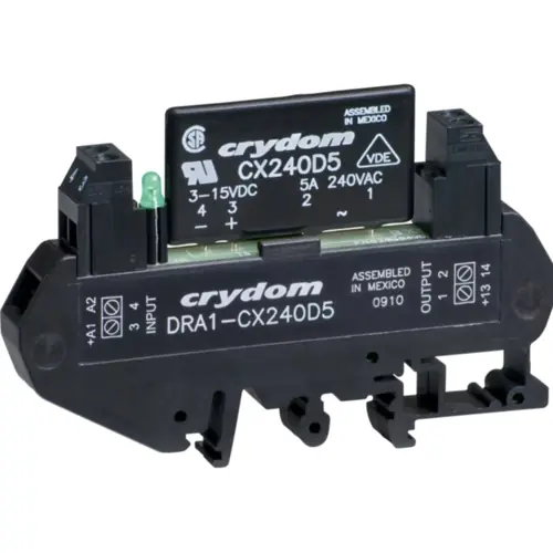 Halbleiterrelais, 280 VAC, nullspannungsschaltend, 3-15 VDC, 5 A, DIN-Schiene, DRA1-CX240D5-B Preis Gesenkt
