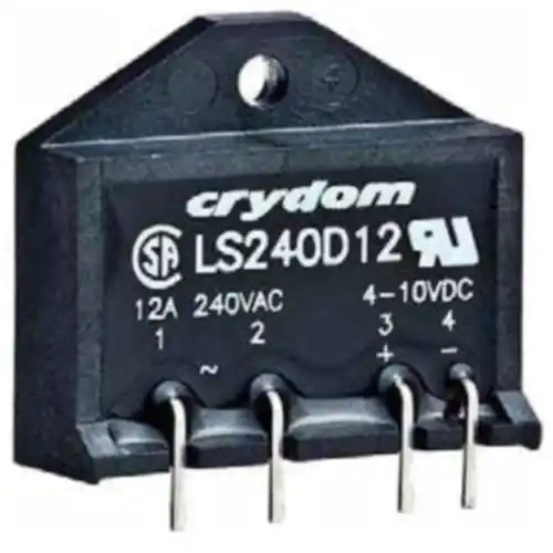 Markenprodukt Halbleiterrelais, 280 VAC, sofortiges schalten, 4-10 VDC, 12 A, Leiterplattenmontage, LS240D12