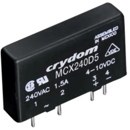 Jetzt Kaufen Halbleiterrelais, 280 VAC, nullspannungsschaltend, 3-15 VDC, 5 A, Leiterplattenmontage, MCX240D5