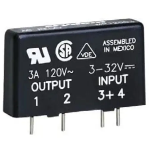 Expressversand Halbleiterrelais, 3-32 VDC, nullspannungsschaltend, 3-60 VDC, 3 A, Leiterplattenmontage, MPDCD3-B