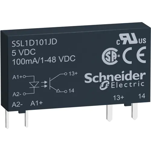 Versand Am Gleichen Tag Halbleiterrelais, 16-30 VDC, DC-Schaltung, 1-48 VDC, 0.1 A, Leiterplattenmontage, SSL1D101BD