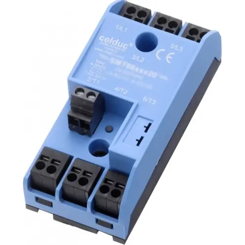 Halbleiterrelais, 4-30 VDC, nullspannungsschaltend, 24-520 VAC, 25 A, Schraubmontage, SMT8620520 Top-Preis