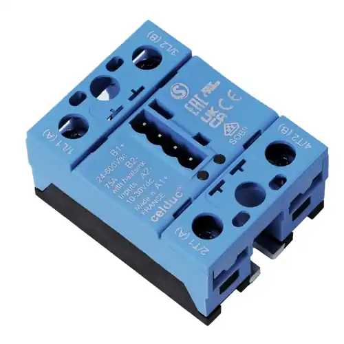 Halbleiterrelais, 10-30 VDC, nullspannungsschaltend, 24-600 VAC, 75 A, Schraubmontage, SOB967660 Direkt Vom Hersteller