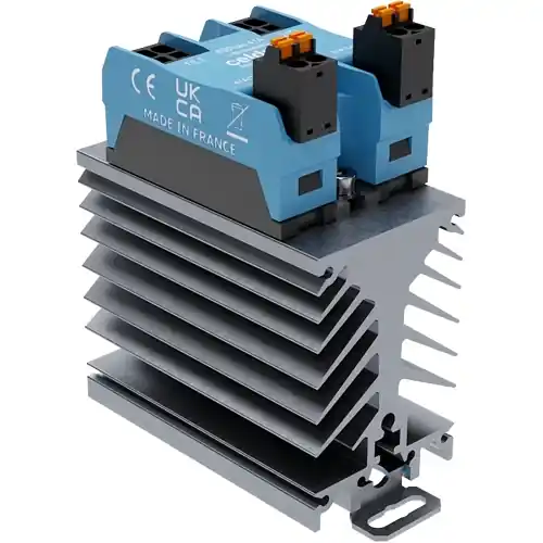 Garantierte Lieferung Halbleiterrelais, 3-32 VDC, nullspannungsschaltend, 12-280 VAC, 28 A, DIN-Schiene, SOR943440-HE-WF151