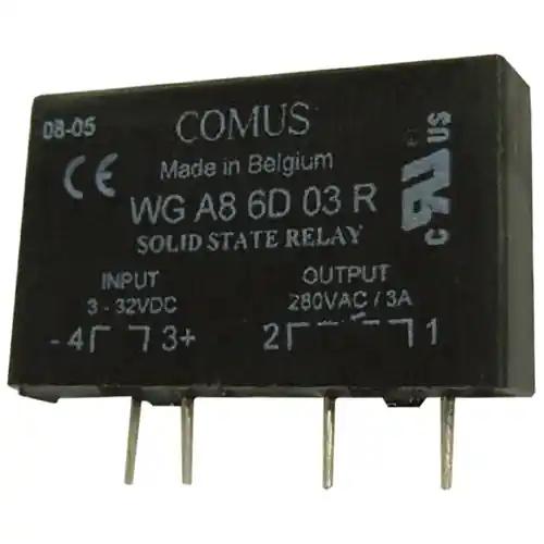 Halbleiterrelais, 3-32 VDC, nullspannungsschaltend, 24-280 VAC, 3 A, Leiterplattenmontage, 5710 7333 100 Preisknaller