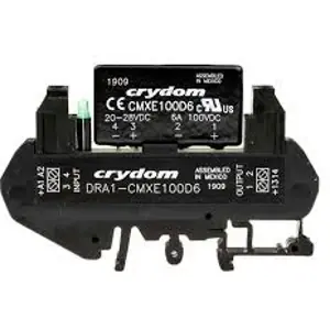 Garantierte Lieferung Halbleiterrelais, 20-28 VDC, sofortiges schalten, 6 A, DIN-Schiene, DRA1-CMXE100D6