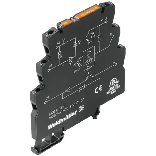 Halbleiterrelais, 24 VDC, 5-33 VDC, 10 A, DIN-Schiene, 8937940000 Echt