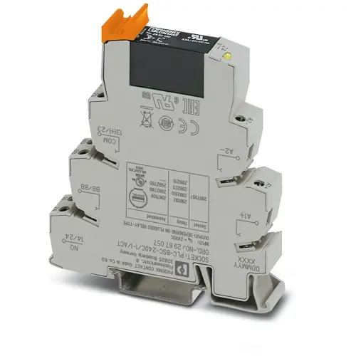 Halbleiterrelais, 19,2-28,8 VDC, sofortiges schalten, 3-33 VDC, 5 A, DIN-Schiene, 2982786 Neuheit