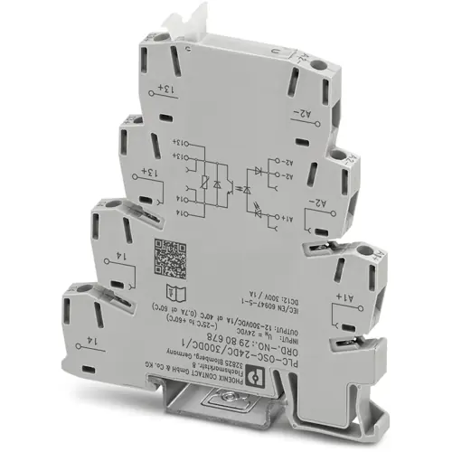 Rabatt Halbleiterrelais, 19,2-28,8 VDC, sofortiges schalten, 12-300 VDC, 1 A, DIN-Schiene, 2980678