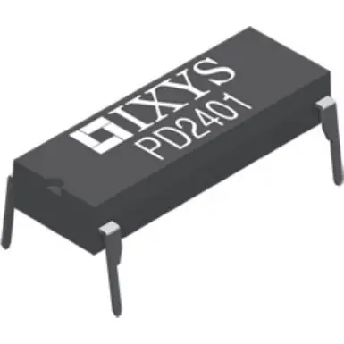 Begrenztes Angebot Halbleiterrelais, nullspannungsschaltend, 500 VDC, 1 A, THT, PD2401