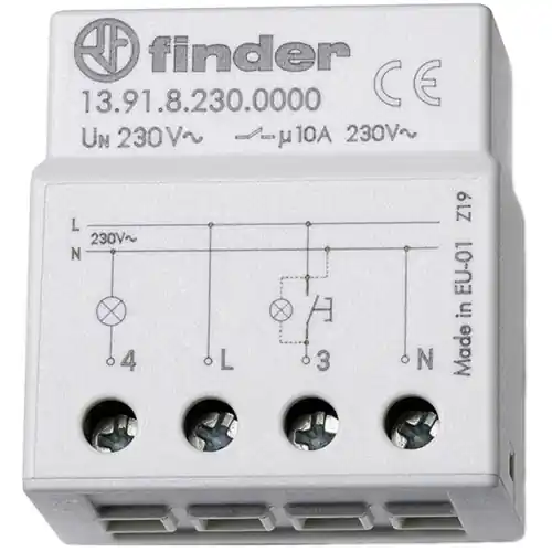 Heißes Angebot Stromstoß-Relais, 1 Schließer, 230 VAC, 10 A, 230 V, 2300 W, 13.91.8.230.0000