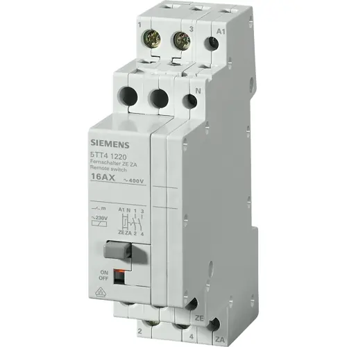 Rabatt Fernschalter, 2 Schließer, 24 VAC, 16 A, 230 V, 2000 W, 5TT4122-2