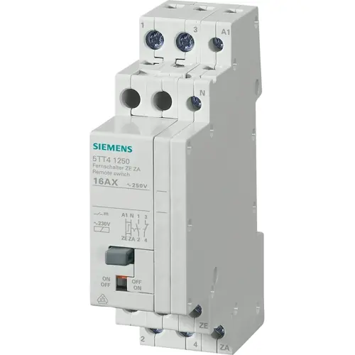 Fernschalter, 1 Schließer + 1 Öffner, 230 VAC, 16 A, 230 V, 2000 W, 5TT4125-0 Top-Preis
