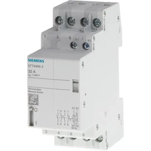 Fernschalter, 2 Wechsler, 24 VAC, 63 A, 24 V, 13800 W, 5TT4478-2 Preisreduziert