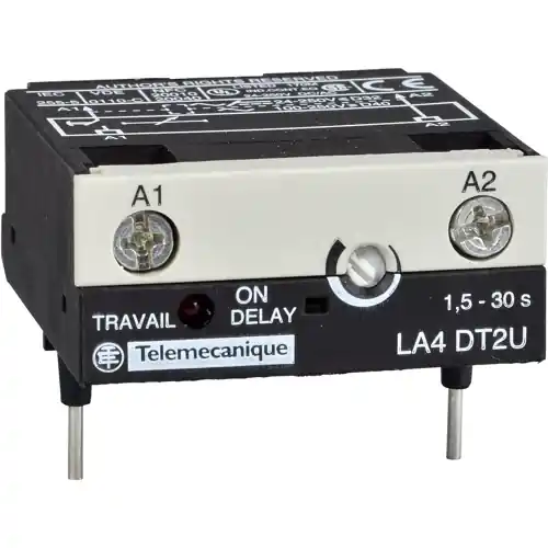 Mega-Angebot Timermodul, 24-250 V DC/AC, einschaltverzögert, 0,1-2 s für LC1D80/D150, LA4DT0U