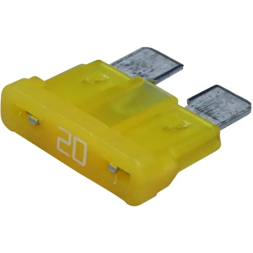 KFZ-Flachsicherung, 20 A, 32 V, gelb, (L x B x H) 19.1 x 5.1 x 18.8 mm, 0287020.L Beliebt