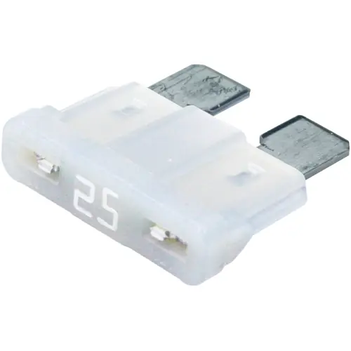 Ausverkauf KFZ-Flachsicherung, 25 A, 32 V, weiß, (L x B x H) 19.1 x 5.1 x 18.8 mm, 0287025.U