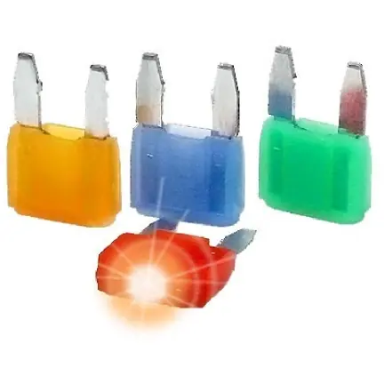 Solange Der Vorrat Reicht KFZ-Flachsicherung mit LED, 5 A, 32 V, orange, (L x B x H) 10.9 x 3.8 x 16.55 mm, 341824