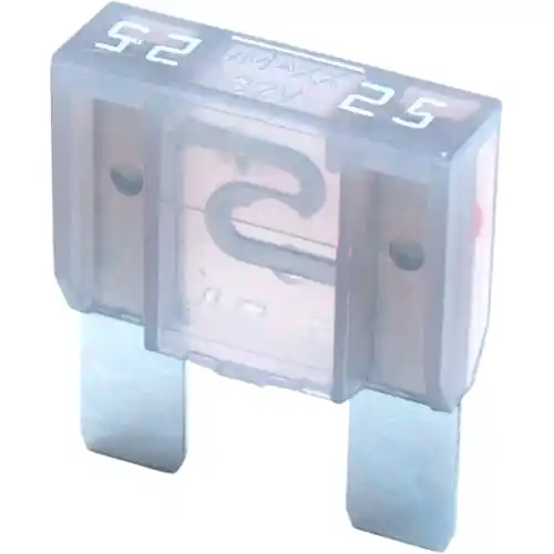 Top-Seller KFZ-Flachsicherung, 25 A, 32 V, grau, (L x B x H) 29.5 x 9 x 34.1 mm, F9025