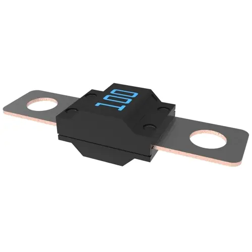 Neu Schraubsicherung, 100 A, 32 V, blau, (L x B x H) 41 x 10 x 8.3 mm, 0498100.M