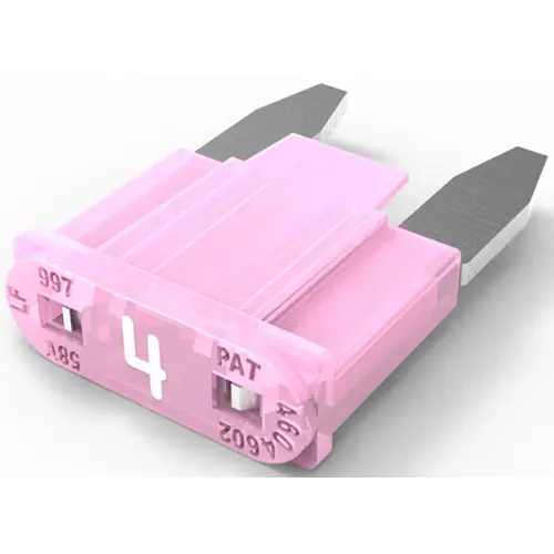 Sofort Bestellen KFZ-Flachsicherung, 4 A, 58 V, rosa, (L x B x H) 10.9 x 3.8 x 8.8 mm, 0997004.WXN
