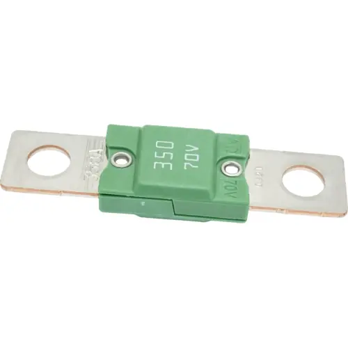 Kracherpreis KFZ-Flachsicherung, 350 A, 70 V, dunkelgrün, (L x B x H) 68 x 10.5 x 19 mm, MGHV350