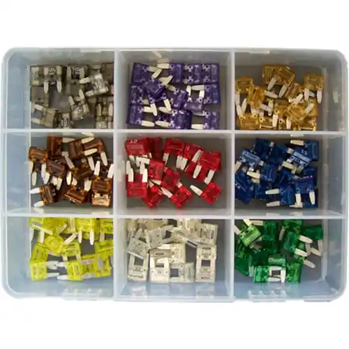 Kfz-Mini-Sicherungssortiment, flach, , 135-teilig, 732210 Mega-Angebot