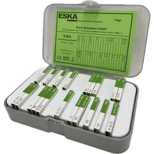 Jetzt Bestellen Sortiment T 5 x 20 500mA bis 6,3 A -200 Stk.-