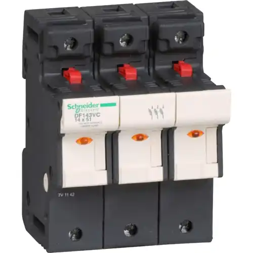 Top-Angebot Sicherungshalter, 14 x 51 mm, 50 A, 690 V, DIN-Schiene, DF143VC