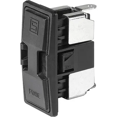 Neue Ware Sicherungshalter, 6,3 x 32 mm, 25 A, 500 V, Snap-in, 3-141-376