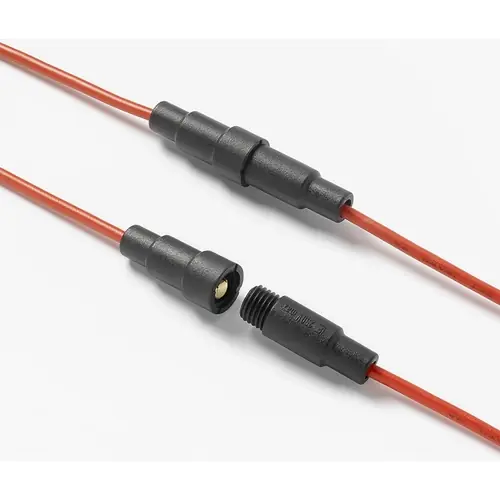 Echt Leitungs-Sicherungshalter, 5 x 20 mm, 10 A, 350 V, In-Line-Montage, 01500274Z