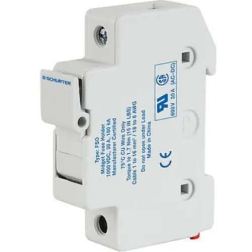 Knallerangebot Sicherungshalter, 10,3 x 38 mm, 30 A, 600 V, DIN-Schiene, 0091.0002