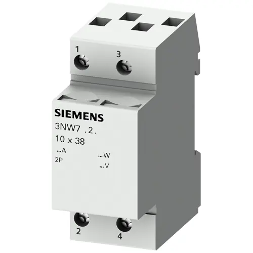 Sichere Zahlung Sicherungshalter, 8 x 32 mm, 20 A, 400 V, DIN-Schiene, 3NW7323