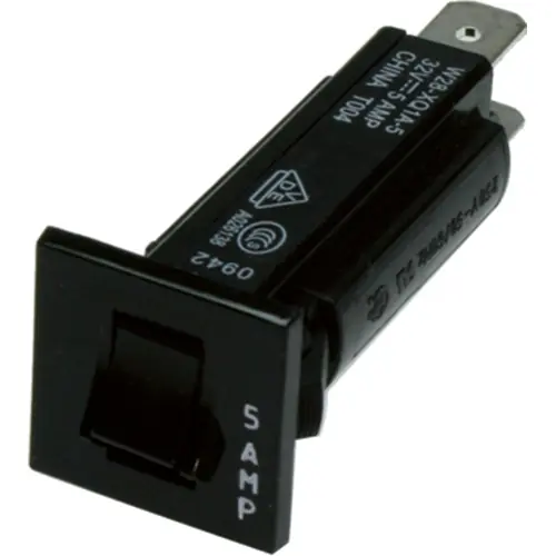 Garantierte Lieferung Fehlerstromschutzschalter, thermisch, 1-polig, 8 A, 32 V (DC), 250 V (AC), Flachstecker 6,3 x 0,8 mm, Snap-in, 4-1393250-1