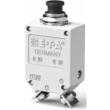 Kostenloser Versand Schutzschalter, thermisch, 1-polig, 15 A, 28 V (DC), 230 V (AC), Schraubanschluss, Gewindebefestigung, IP40, 482-G212-K1M1-A1S1-15A