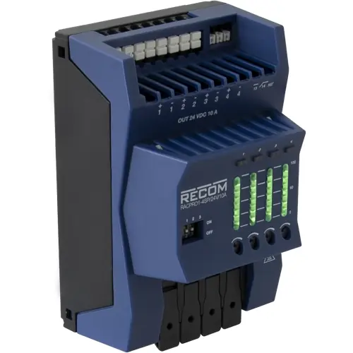 Günstig e-Fuse-Lastschalter, elektronisch, 10 A, 24 V (DC), Push-in, DIN-Schiene, IP20, RACPRO1-4SP/24V/10A