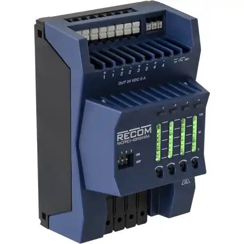 e-Fuse-Lastschalter, elektronisch, 5 A, 24 V (DC), Push-in, DIN-Schiene, IP20, RACPRO1-4SP/24V/5A Aktuell
