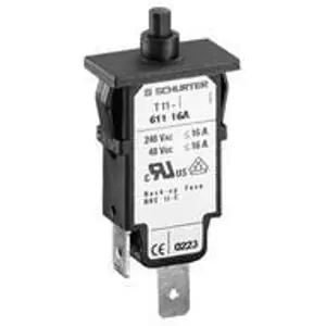 Schutzschalter, 1-polig, T-Charakteristik, 2.2 A, 48 V (DC), 240 V (AC), Flachstecker 6,3 x 0,8 mm, Snap-in, IP40, 4400.0483 Zertifiziert