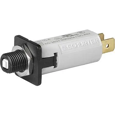 Schutzschalter, 1-polig, T-Charakteristik, 6 A, 48 V (DC), 240 V (AC), Flachstecker 6,3 x 0,8 mm, Gewindebefestigung, IP40, 4404.0020 Jetzt Kaufen
