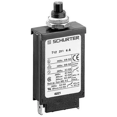 Jetzt Kaufen Schutzschalter, 1-polig, T-Charakteristik, 2.5 A, 28 V (DC), 240 V (AC), Flachstecker 6,3 x 0,8 mm, Gewindebefestigung, IP40, 4410.0308