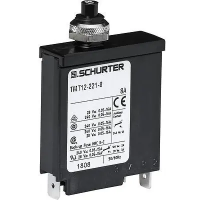 Schutzschalter, 1-polig, F-Charakteristik, 300 mA, 28 V (DC), 240 V (AC), Flachstecker 6,3 x 0,8 mm, Gewindebefestigung, IP40, 4410.0437 Rabatt