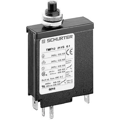 Schutzschalter, 1-polig, F-Charakteristik, 4 A, 28 V (DC), 240 V (AC), Flachstecker 6,3 x 0,8 mm, Gewindebefestigung, IP40, 4410.0453 Sofort Bestellen